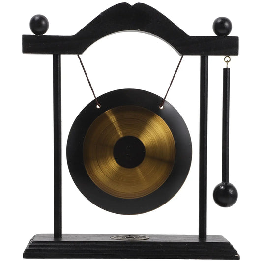 Decorative Feng Shui Brass Gong for home desktop or shelves