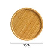 Bamboo Round Serving Tray – Eco-Friendly Wooden Board