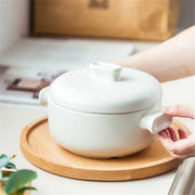 Bamboo Round Serving Tray – Eco-Friendly Wooden Board