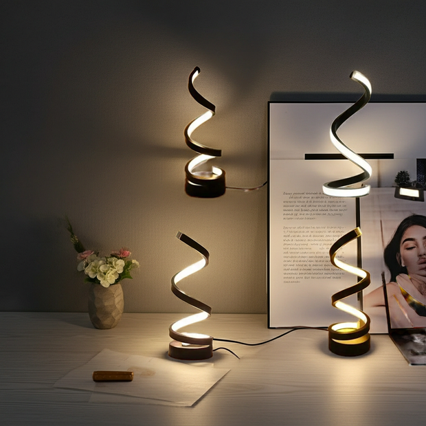 Modern Spiral LED Color Lighting Modes