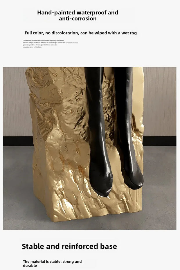 Abstract Floor Sculpture – Large Modern Home Décor