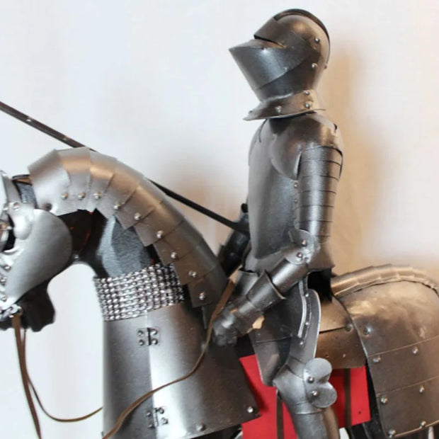 Medieval Knight Figurine – Vintage European Home Décor