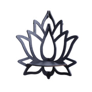 Lotus Floating Wall Shelf – Wooden Crystal Display Décor