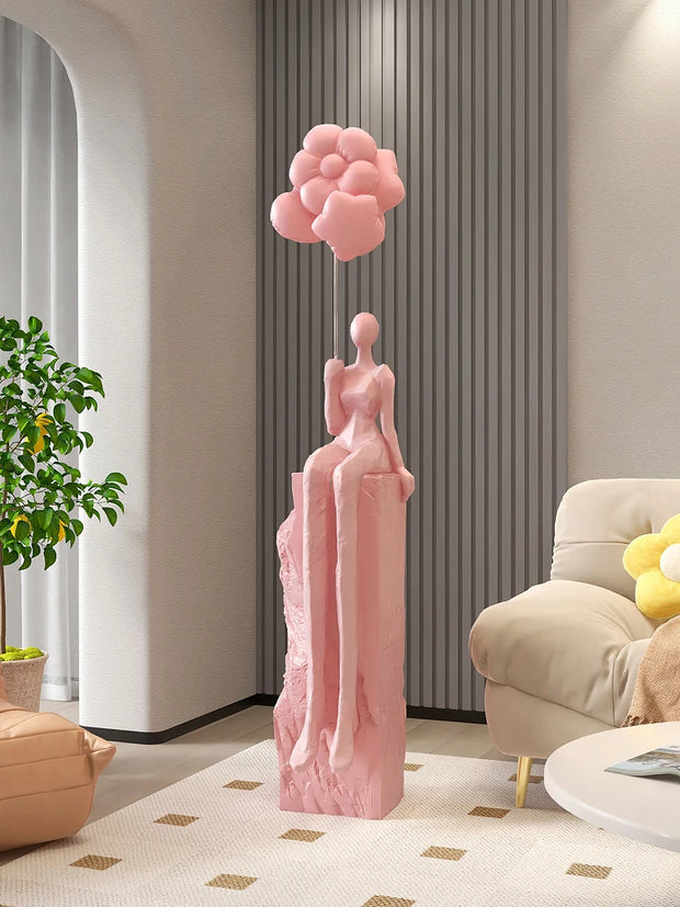 Abstract Floor Sculpture – Large Modern Home Décor