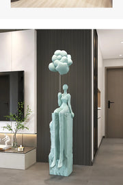 Abstract Floor Sculpture – Large Modern Home Décor
