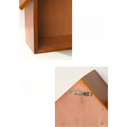 Wooden Wall Shelf – Vintage Nordic Wall-Mounted Organizer