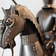 Medieval Knight Figurine – Vintage European Home Décor