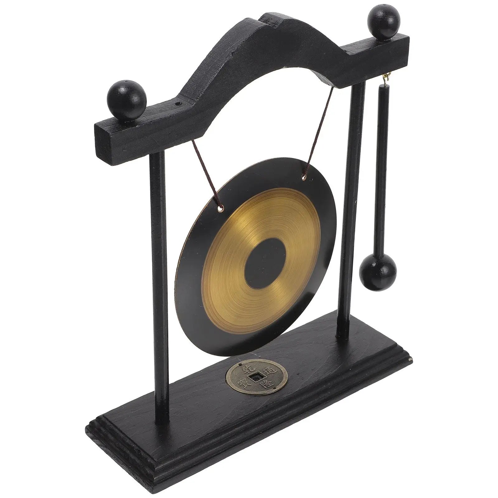 Decorative Feng Shui Brass Gong for home desktop or shelves