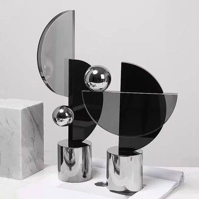 Geometric Glass Ornament – Luxury Modern Home Décor