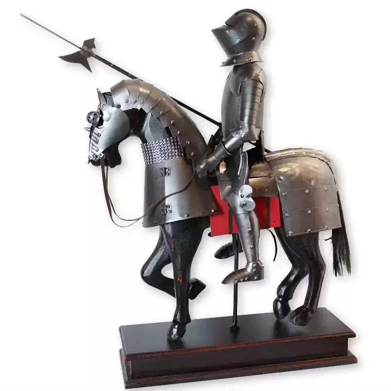 Medieval Knight Figurine Vintage European Home Décor