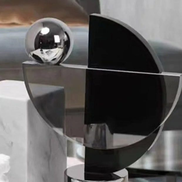 Geometric Glass Ornament – Luxury Modern Home Décor
