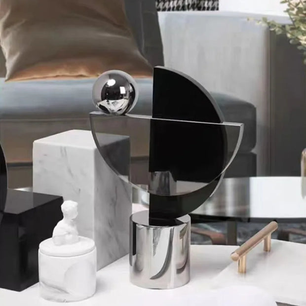 Geometric Glass Ornament – Luxury Modern Home Décor