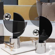 Geometric Glass Ornament – Luxury Modern Home Décor