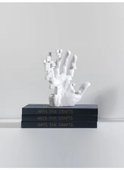 Abstract Palm Hand Sculpture – Modern Luxury Table Figurine