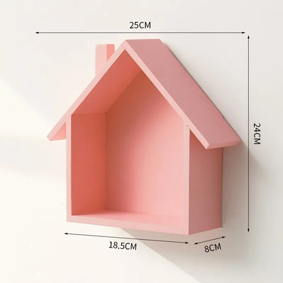 Vintage Nordic Wall-Mounted Organizer – Pink