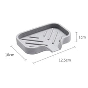 Silicone Sink Tray – Soap & Sponge Holder with Drain
