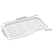 Silicone Sink Tray – Soap & Sponge Holder with Drain