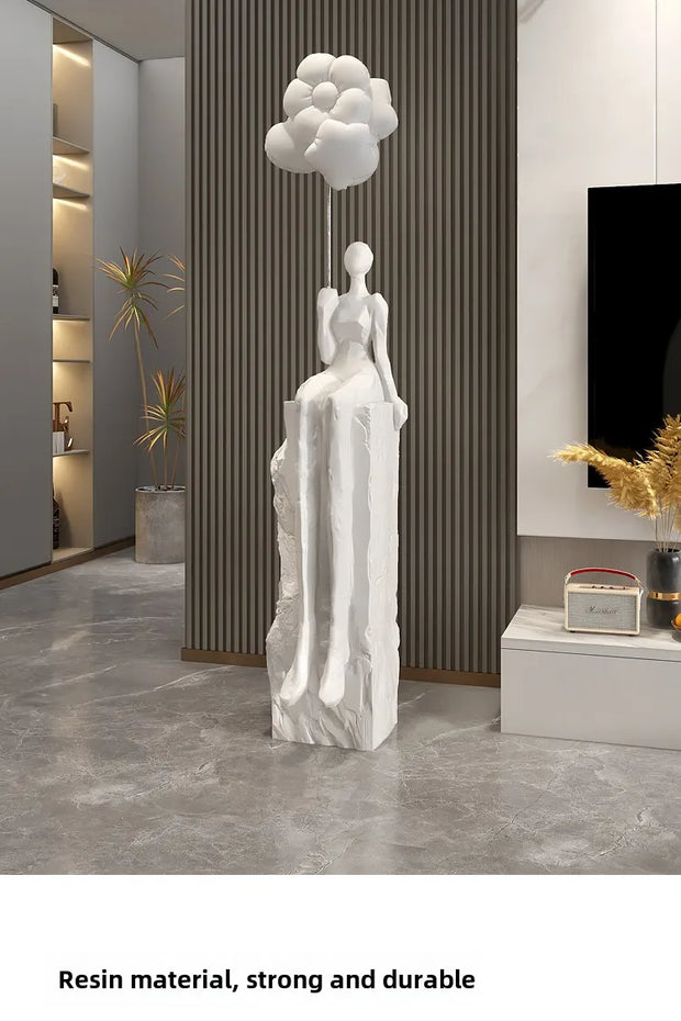 Abstract Floor Sculpture – Large Modern Home Décor