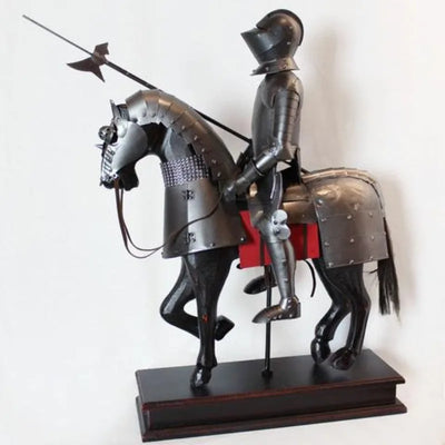 Medieval Knight Figurine – Vintage European Home Décor