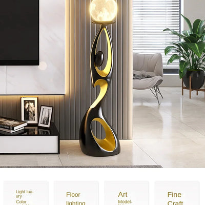 Resin Abstract Sculpture – Luxury Living Room & Home Art Décor