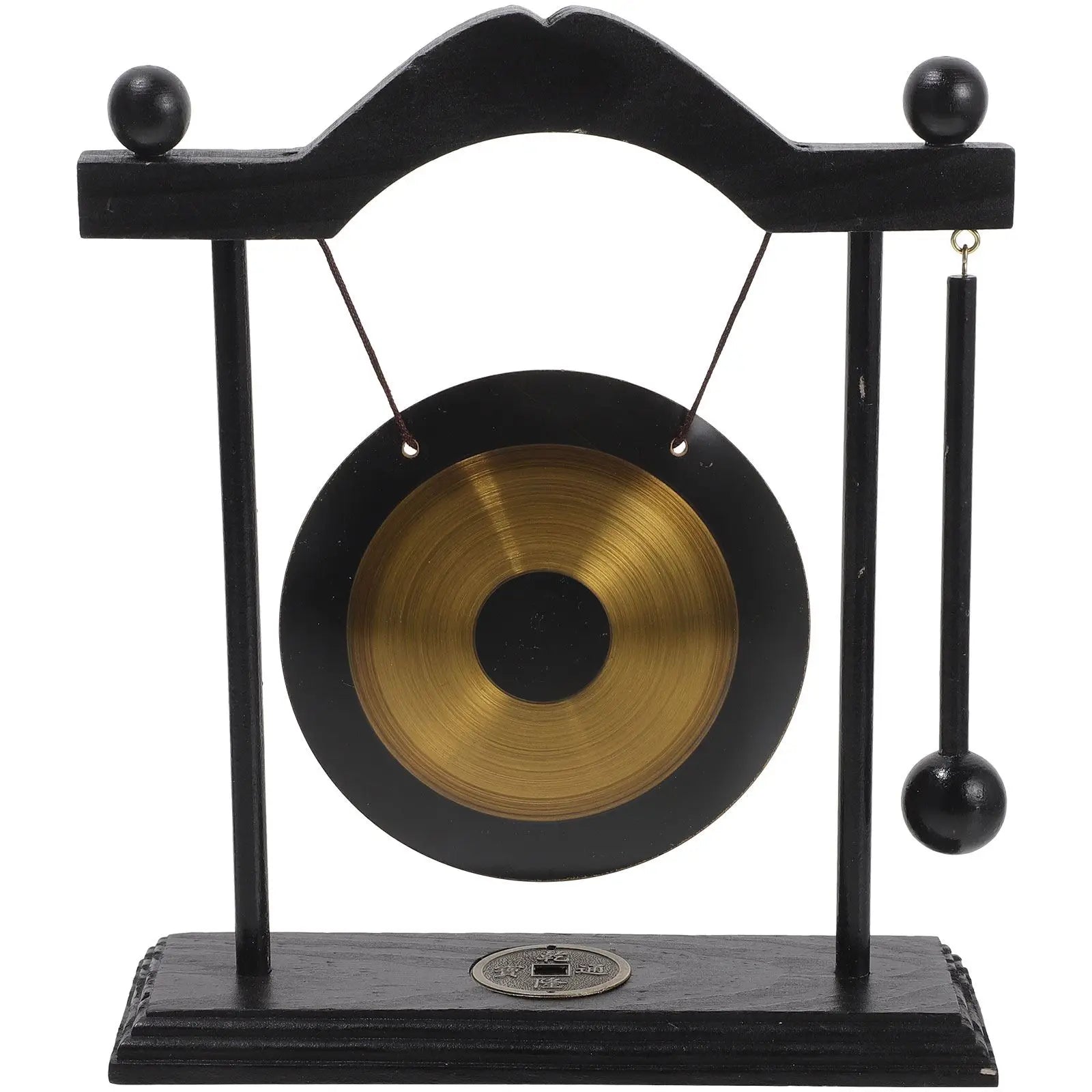 Decorative Feng Shui Brass Gong for home desktop or shelves