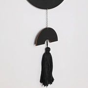 Boho Macrame Wall Hanging – Black Wooden Dreamcatcher